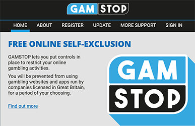 Gamstop website